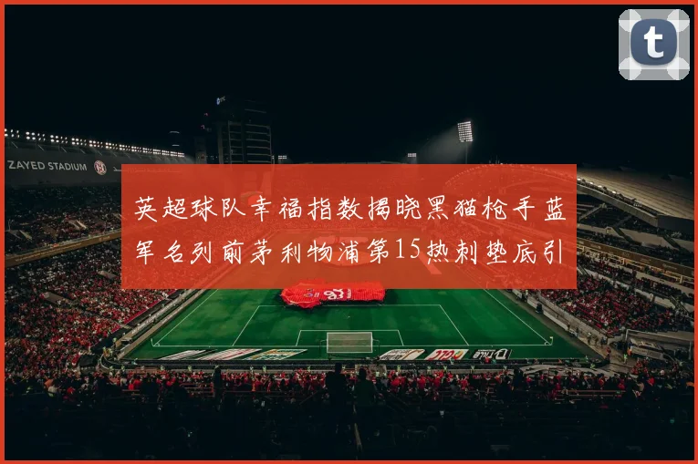 英超球队幸福指数揭晓黑猫枪手蓝军名列前茅利物浦第15热刺垫底引关注